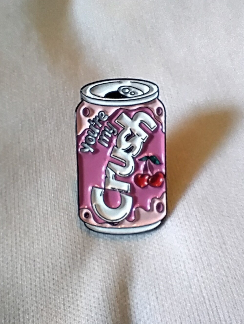 🧁 3/$30 You're My Crush Cherry Crush Soda Can Enamel Pin NEW